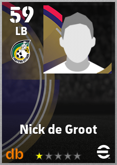 Nick de Groot eFootball player card