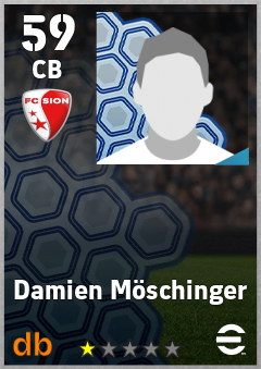 Damien Möschinger — CB, OVR 59, MAX 59