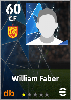 William Faber — CF, OVR 60, MAX 60