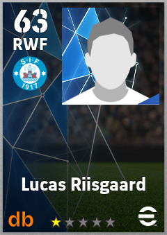 Lucas Riisgaard — RWF, OVR 63, MAX 63
