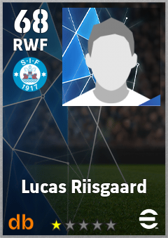 Lucas Riisgaard — RWF, OVR 68, MAX 68