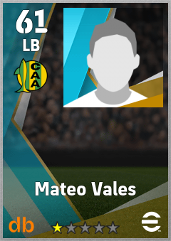 Mateo Vales — LB, OVR 61, MAX 61