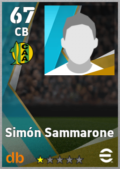 Simón Sammarone — CB, OVR 67, MAX 67