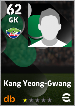 Kang Yeong-Gwang — GK, OVR 62, MAX 62
