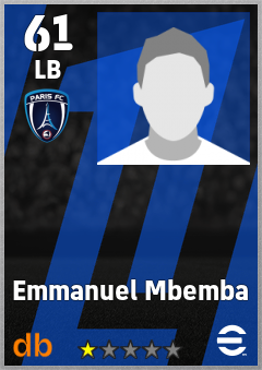 Emmanuel Mbemba — LB, OVR 61, MAX 61