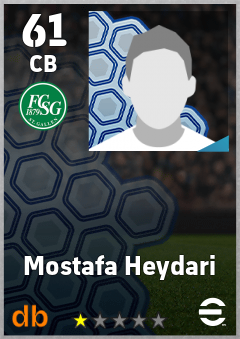 Mostafa Heydari — CB, OVR 61, MAX 61