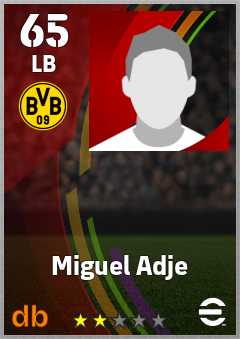 Miguel Adje — LB, OVR 65, MAX 65