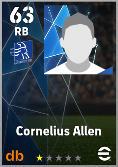 Cornelius Allen — RB, OVR 63, MAX 63