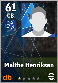 Malthe Henriksen eFootball player card
