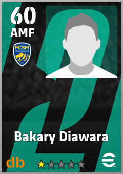 Bakary Diawara — AMF, OVR 60, MAX 60