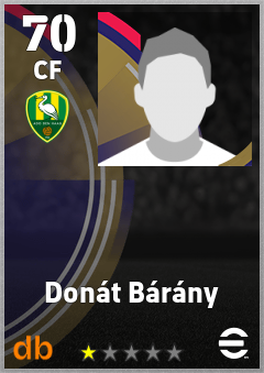 Donát Bárány — CF, OVR 70, MAX 70