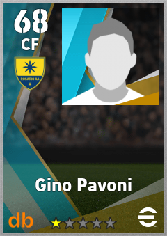 Gino Pavoni — CF, OVR 68, MAX 68