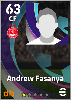 Andrew Fasanya — CF, OVR 63, MAX 63