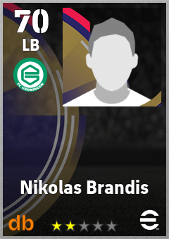 Nikolas Brandis — LB, OVR 70, MAX 70
