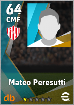 Mateo Peresutti — CMF, OVR 64, MAX 64