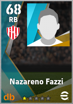 Nazareno Fazzi — RB, OVR 68, MAX 68