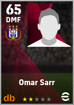Omar Sarr eFootball player card