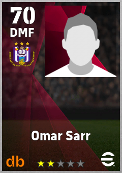 Omar Sarr eFootball player card