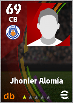 Jhonier Alomía — CB, OVR 69, MAX 69