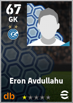 Eron Avdullahu — GK, OVR 67, MAX 67