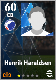 Henrik Haraldsen — CB, OVR 60, MAX 60
