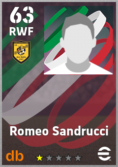 Romeo Sandrucci — RWF, OVR 63, MAX 63