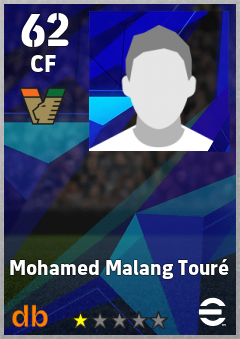 Mohamed Malang Touré — CF, OVR 62, MAX 62
