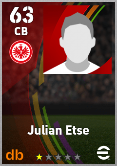Julian Etse — CB, OVR 63, MAX 63