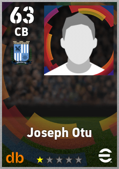 Joseph Otu — CB, OVR 63, MAX 63