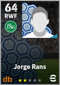 Jorge Rans — RWF, OVR 64, MAX 64