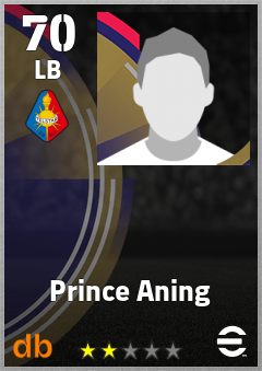 Prince Aning — LB, OVR 70, MAX 70