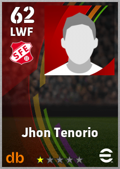 Jhon Tenorio — LWF, OVR 62, MAX 62