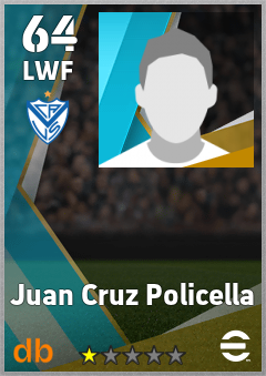 Juan Cruz Policella — LWF, OVR 64, MAX 64