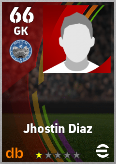 Jhostin Diaz — GK, OVR 66, MAX 66