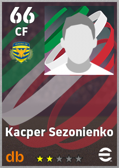 Kacper Sezonienko — CF, OVR 66, MAX 66