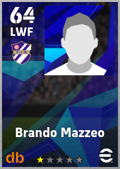 Brando Mazzeo — LWF, OVR 64, MAX 64