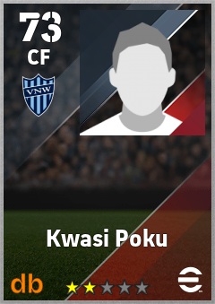 Kwasi Poku — CF, OVR 73, MAX 73