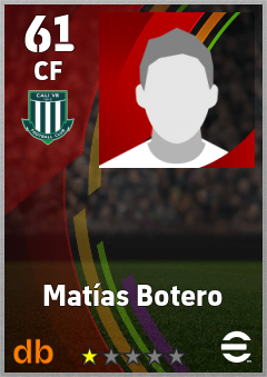 Matías Botero — CF, OVR 61, MAX 61