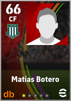 Matías Botero — CF, OVR 66, MAX 66