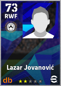 Lazar Jovanović eFootball player card