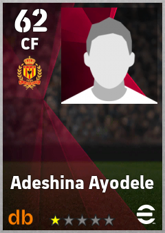 Adeshina Ayodele — CF, OVR 62, MAX 62