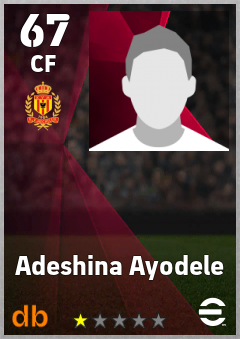 Adeshina Ayodele — CF, OVR 67, MAX 67