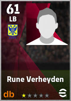 Rune Verheyden — LB, OVR 61, MAX 61
