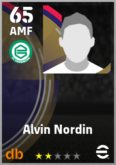 Alvin Nordin — AMF, OVR 65, MAX 65