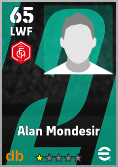 Alan Mondesir — LWF, OVR 65, MAX 65