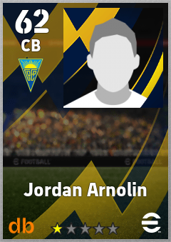 Jordan Arnolin — CB, OVR 62, MAX 62