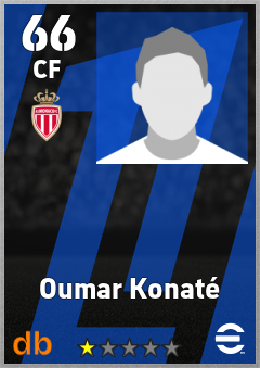 Oumar Konaté — CF, OVR 66, MAX 66
