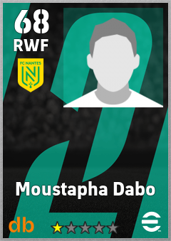 Moustapha Dabo — RWF, OVR 68, MAX 68