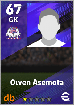 Owen Asemota — GK, OVR 67, MAX 67