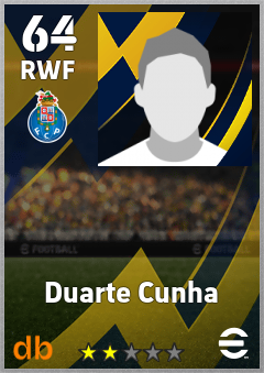 Duarte Cunha — RWF, OVR 64, MAX 64